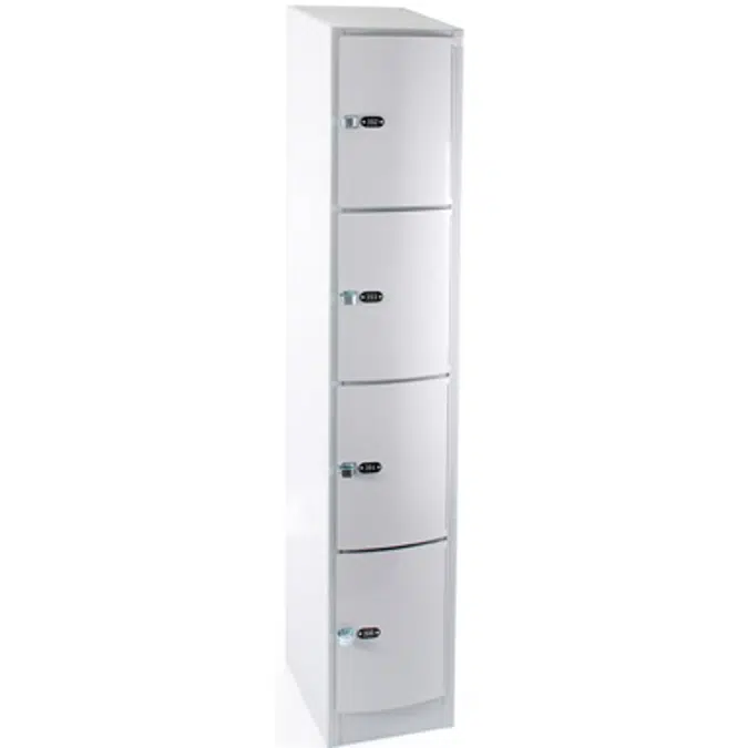 4-Compartment Locker Arched Steel Door W:400 D:500 H:1700