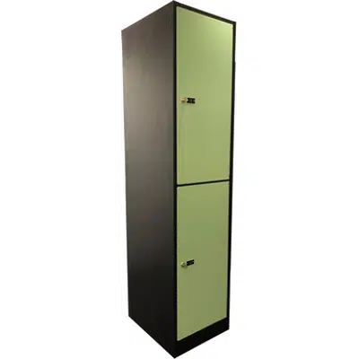 画像 2-Compartment Locker Laminate Door W:300 D:500 H:1700