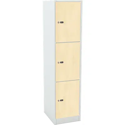 3-Compartment Locker Laminate Door W:300 D:500 H:1700图像