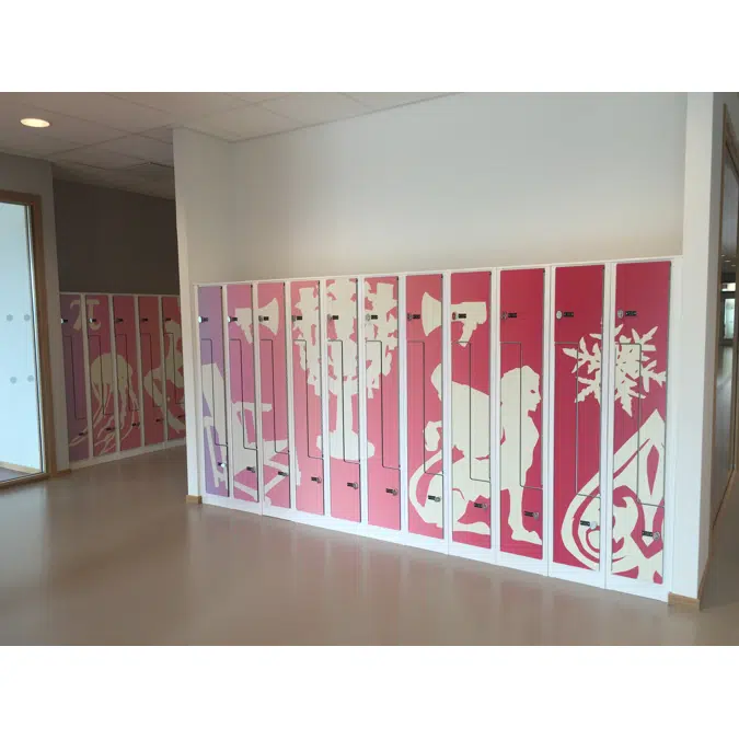 Klädskåp Z-skåp 300, laminatdörr