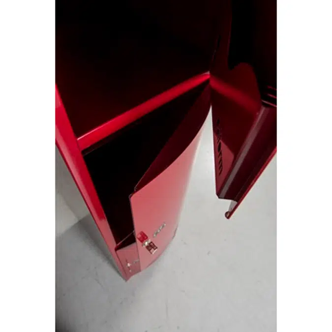 3-Compartment Locker Arched Steel Door W:300 D:500 H:1700