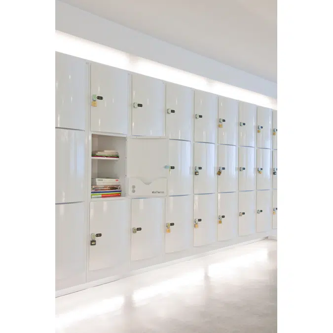 3-Tier Locker, Convex Steel Door W:300 D:500 H:1700