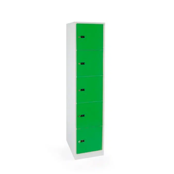 5-Compartment Locker  Flat Steel Door W:300 D:500 H:1850