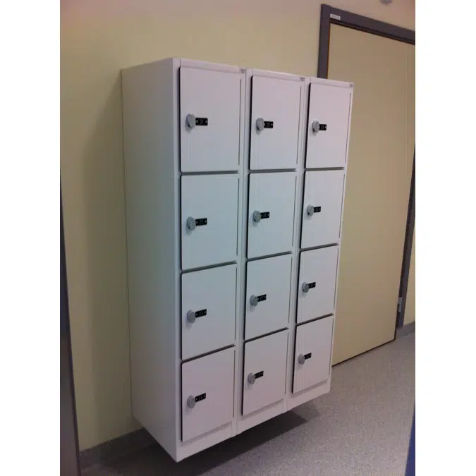 4-Compartment Locker  Laminate Door W:300 D:500 H:1700