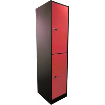 2-Compartment Locker Flat Steel Door W:400 D:500 H:1700