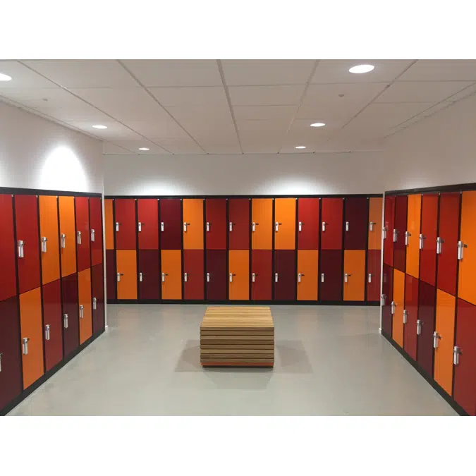 2-Compartment Locker Flat Steel Door W:400 D:500 H:1700