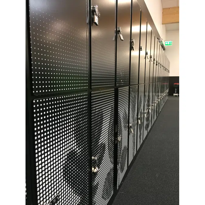2-Compartment Locker Flat Steel Door W:400 D:500 H:1700