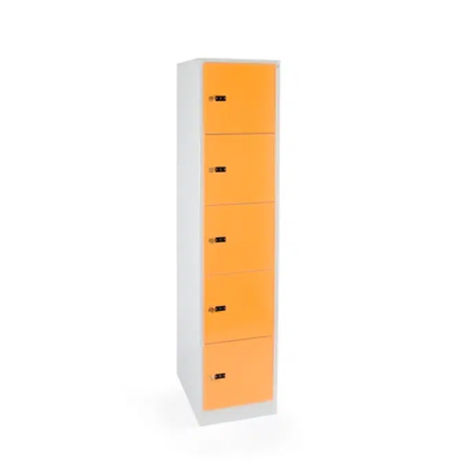 5-Tier Locker, Steel Door W:400 D:500 H:1850