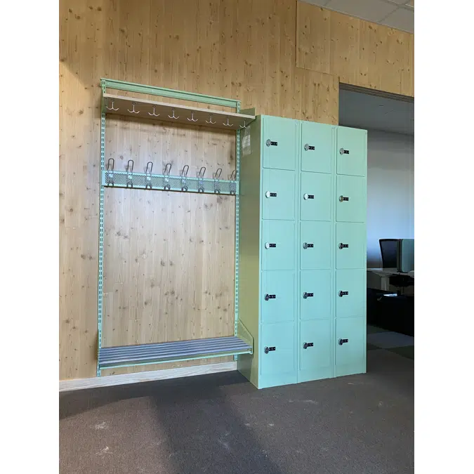 5-Tier Locker, Steel Door W:400 D:500 H:1850