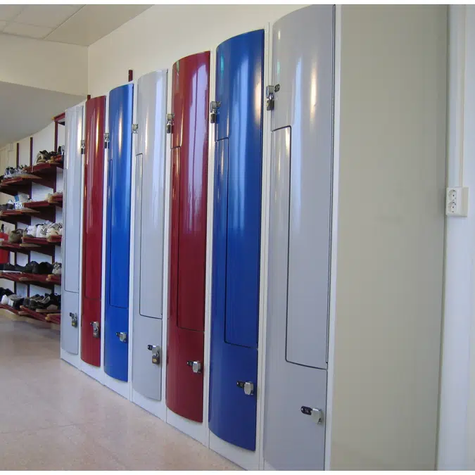 Clothing Locker Z-Style 400, Convex Steel Door