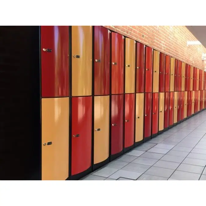 Storage Locker Double-Tier 300, Convex Steel Door