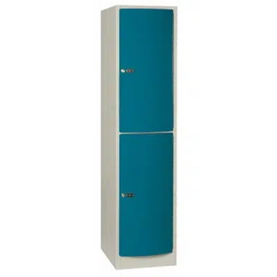 2-Compartment Locker Arched Steel Door W:300 D:500 H:1700