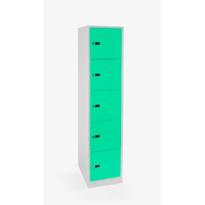 5-Compartment Locker Laminate Door W:300 D:500 H:1850