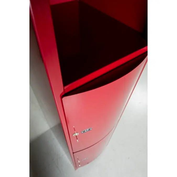 3-Tier Locker, Convex Steel Door W:400 D:500 H:1700