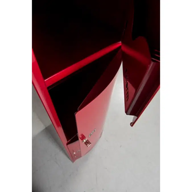 3-Tier Locker, Convex Steel Door W:400 D:500 H:1700