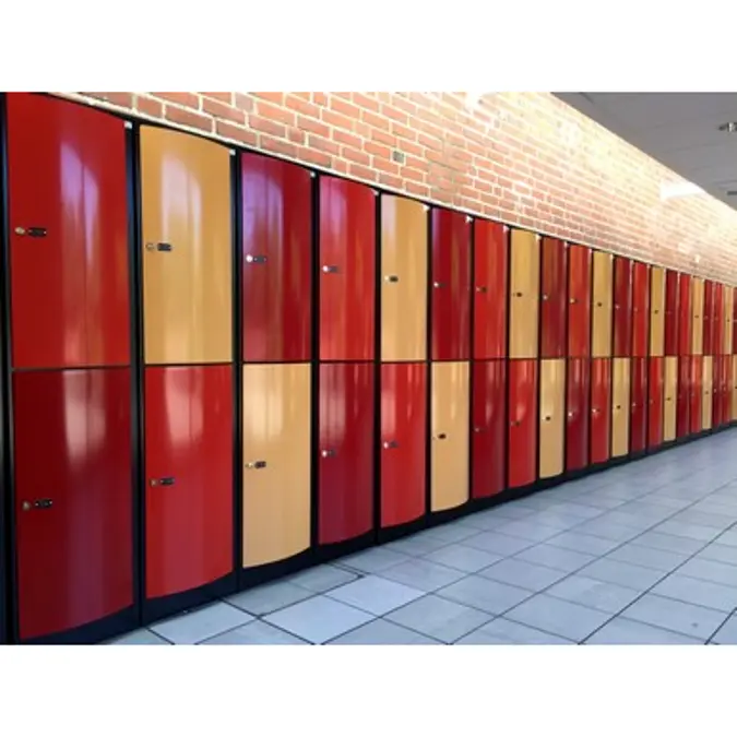 Storage Locker Double-Tier 400, Convex Steel Door