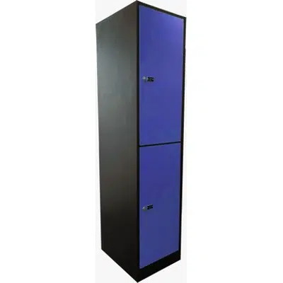 2-Compartment Locker Laminate Door W:400 D:500 H:1700