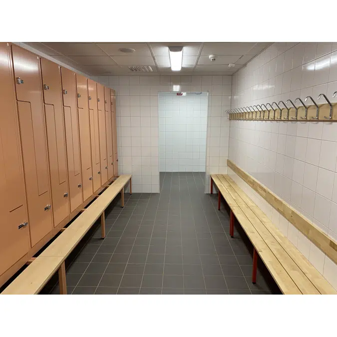 Klädskåp Z-skåp 400, plan skåpdörr