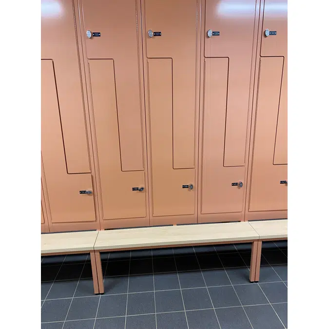 Klädskåp Z-skåp 400, plan skåpdörr