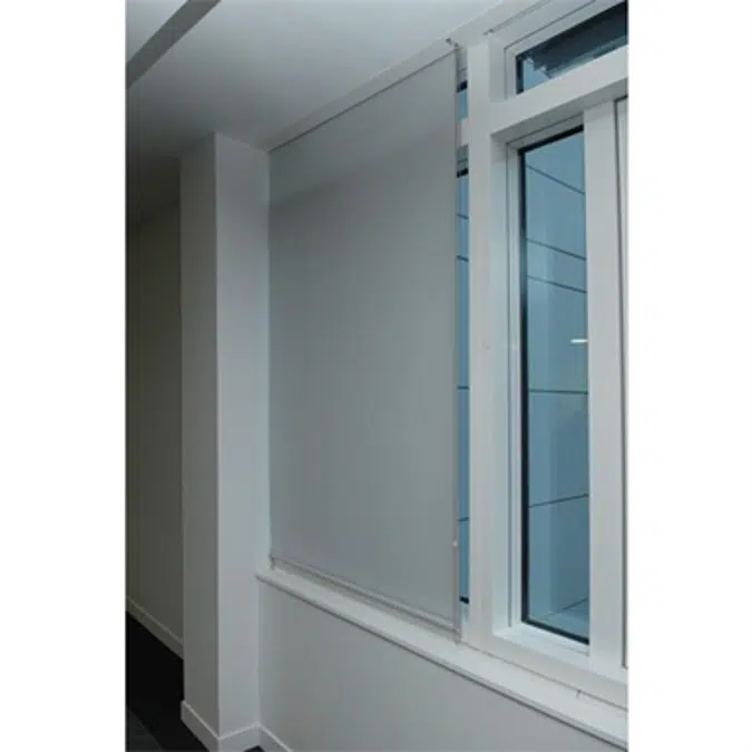 Flush-mounted blind 1 fin, without track, Electrically operated