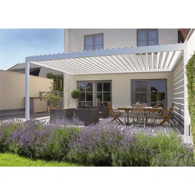 Pergola R600 CYB STORES Aluminum Slats图像