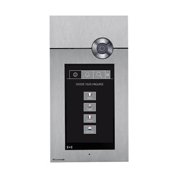 Touch screen stainless steel a/v entrance panel – sbc