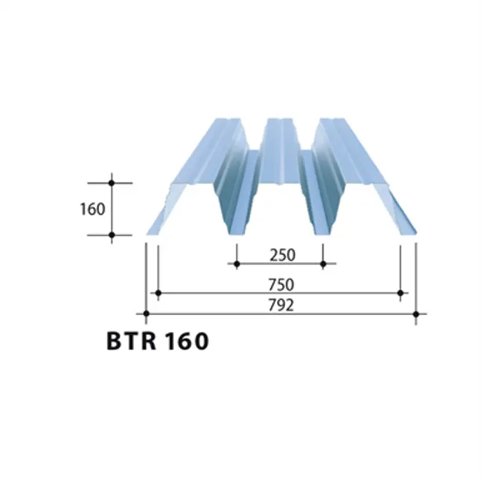 BIM objects - Free download! Structural Trapezoidal Sheets | BIMobject