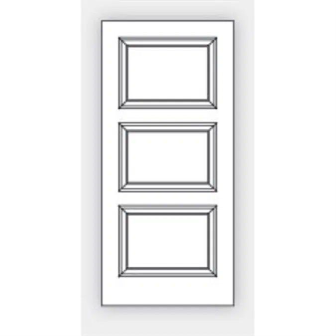 Panel Doors - 3 Panel Design