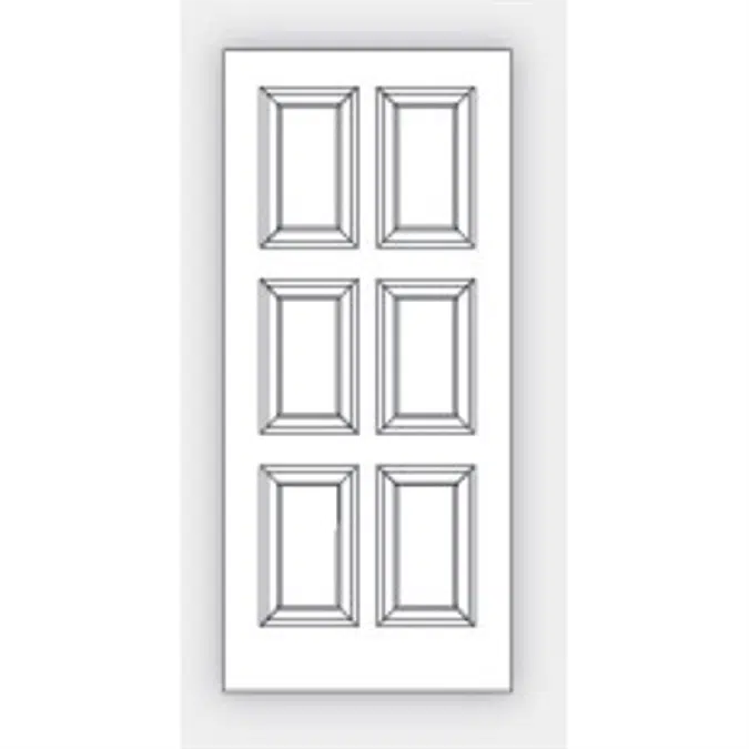 Panel Doors - 6 Panel Design