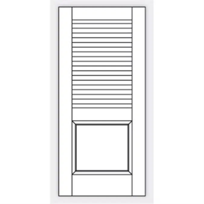 Louver Doors - False Louver Effect