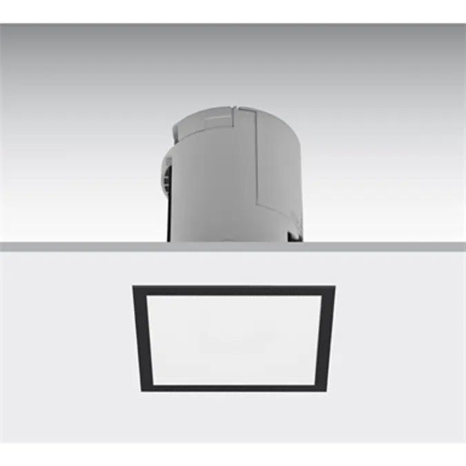 LENS SELF-CONTAINED SQUARE FLUSH-MOUNTED