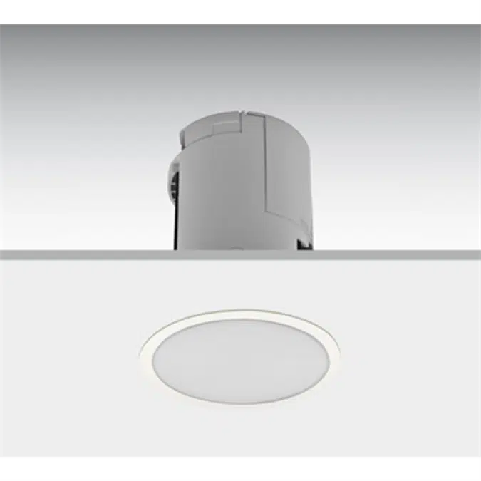 LENS FLUSH-MOUNTED METALLIC LUMINAIRE