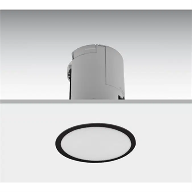 LENS FLUSH-MOUNTED METALLIC LUMINAIRE