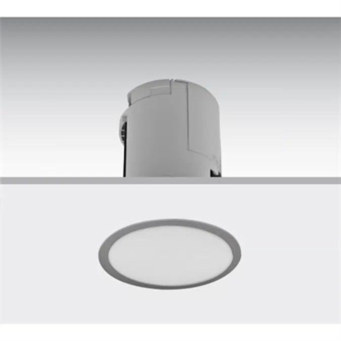 LENS FLUSH-MOUNTED METALLIC LUMINAIRE