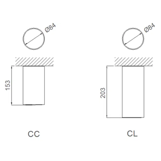 LENS WATERTIGHT CEILING-MOUNTED SELF-CONTAINED