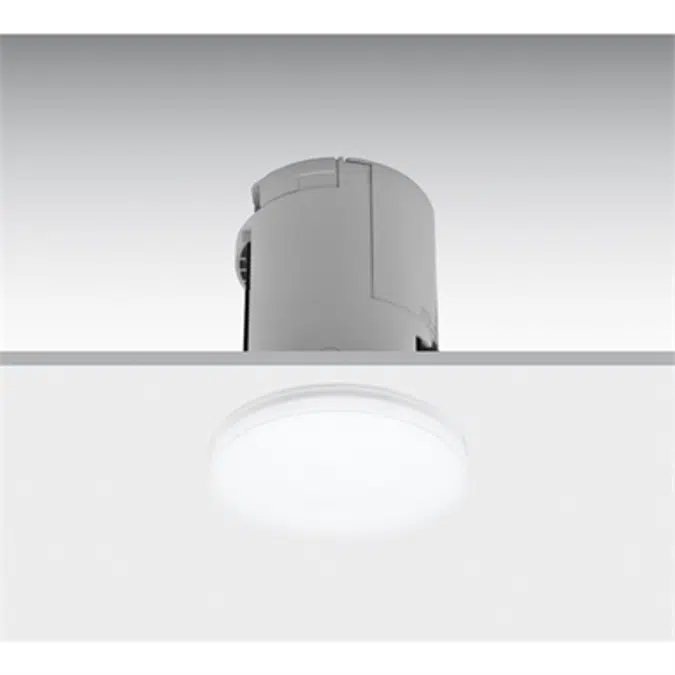 LENS SEMI-RECESSED LUMINAIRE