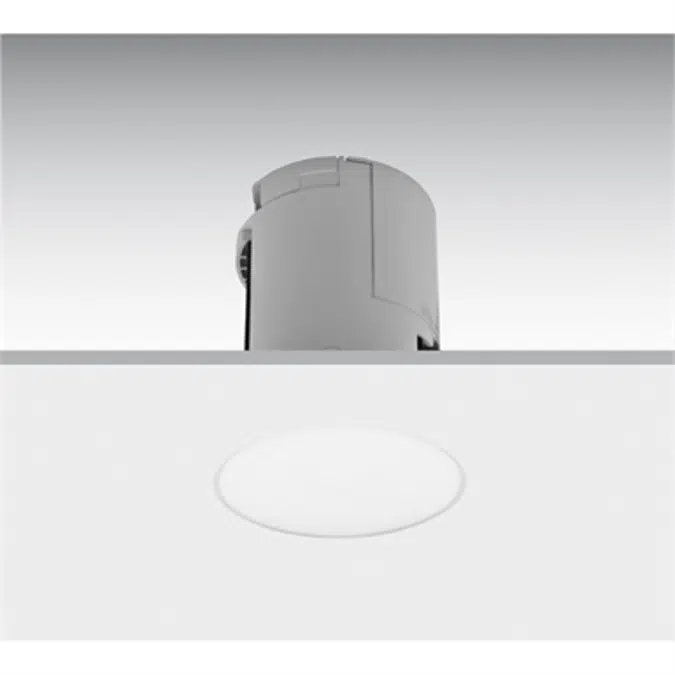 LENS FLUSH-MOUNTED TRIMLESS LUMINAIRE