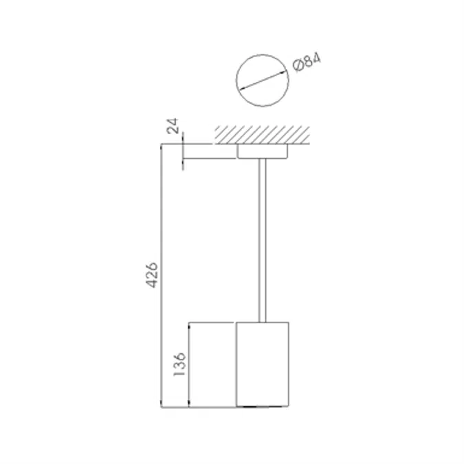 LENS SUSPENDED LUMINAIRE