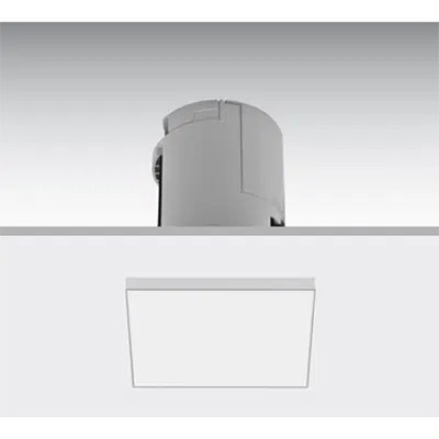 billede til LENS SEMI-RECESSED SQUARE LUMINAIRE