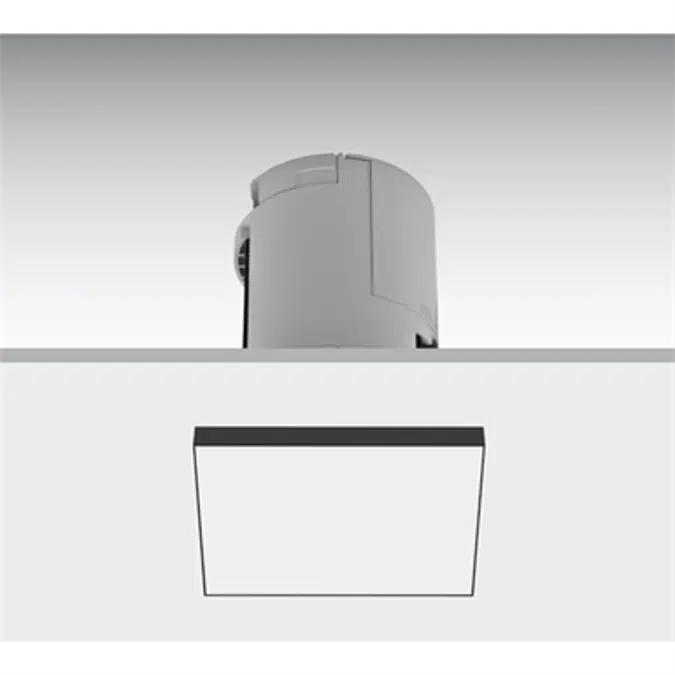 LENS SEMI-RECESSED SQUARE LUMINAIRE