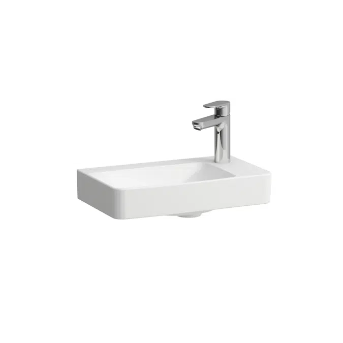 PRO X Small washbasin 48cm, COMPACT, tap bank right