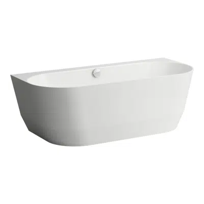 Image for LAUFEN PRO Bathtub, back-to-wall version, made of Marbond composite material, incl. feet for bathtub