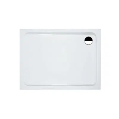 imagem para SOLUTIONS Rectangular shower tray, 900 x 750 mm