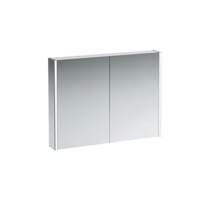 FRAME 25 Mirror cabinet 1000 mm, ambient lighting, with sockets CH, without sensor switch