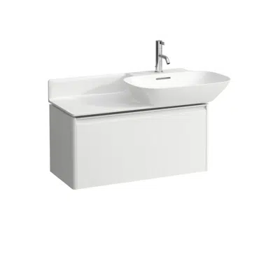 BASE Vanity unit, 1 drawer, matching countertop washbasins 813301/2
