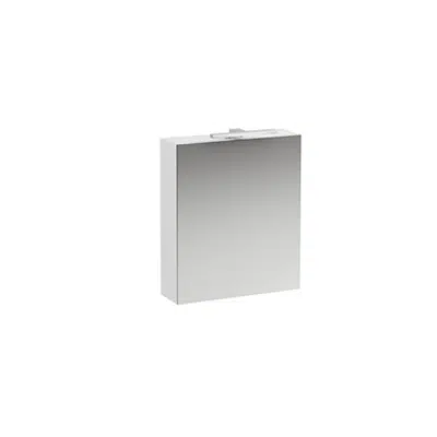 BASE Mirror cabinet, door right with light and power socket CH IP 44 600 mm
