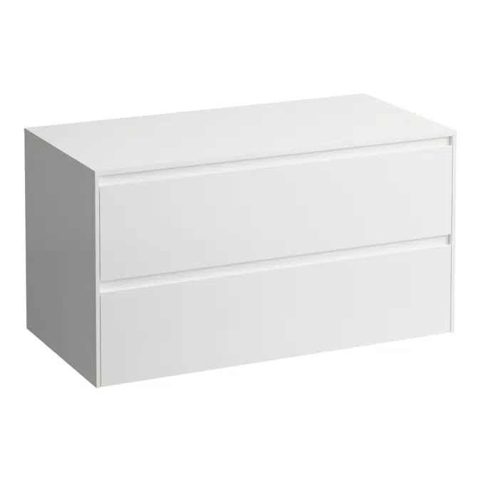 LANI Drawer element 1000, 2 drawers, without cut-out, 12 mm top