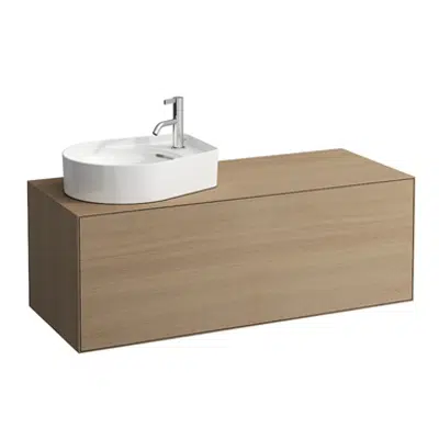 BOUTIQUE Vanity unit 1200 x 500 mm, with cut out left, with siphon