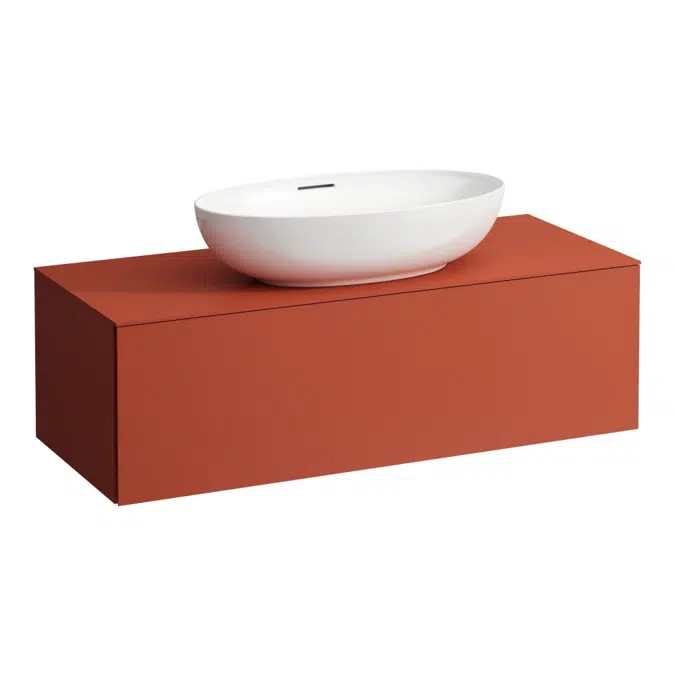 ILBAGNOALESSI Drawer element 1200, 1 drawer, with center cut-out, matches washbasin H818975/6, H818977/8