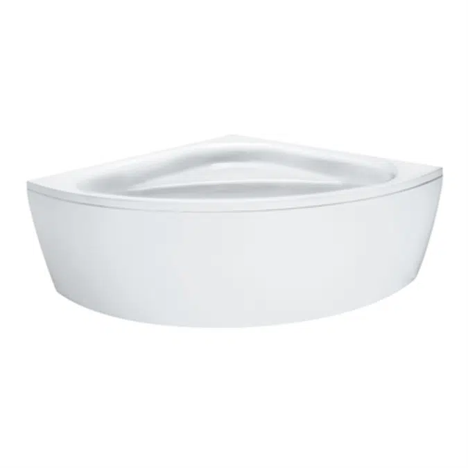 BIM objects Free download! SOLUTIONS Bathtub, corner model, with front panel 1400 x 1400 mm